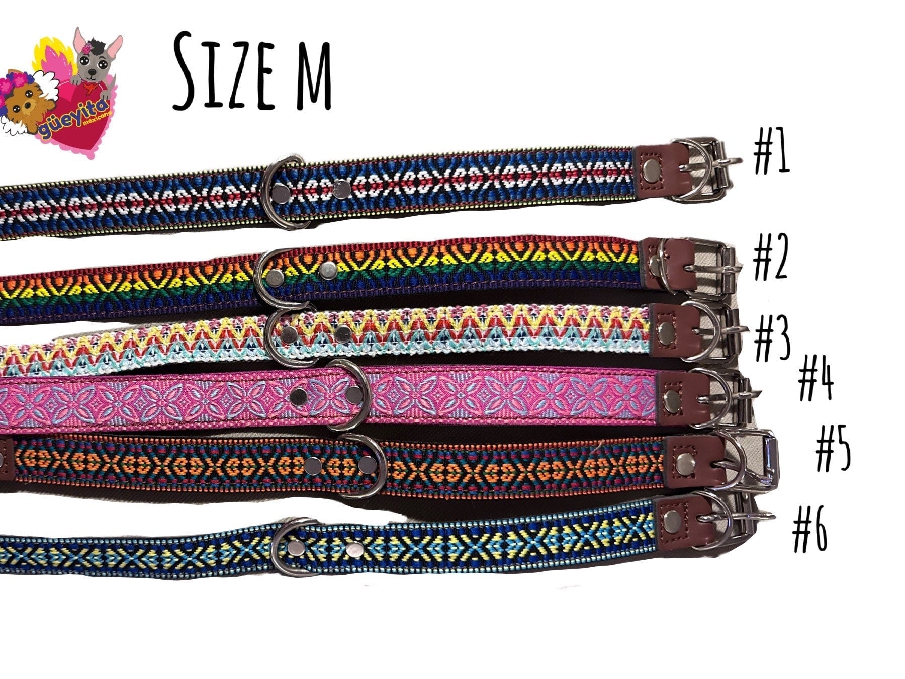 Artisanal Dog Collars size M - GueyitaMexicana