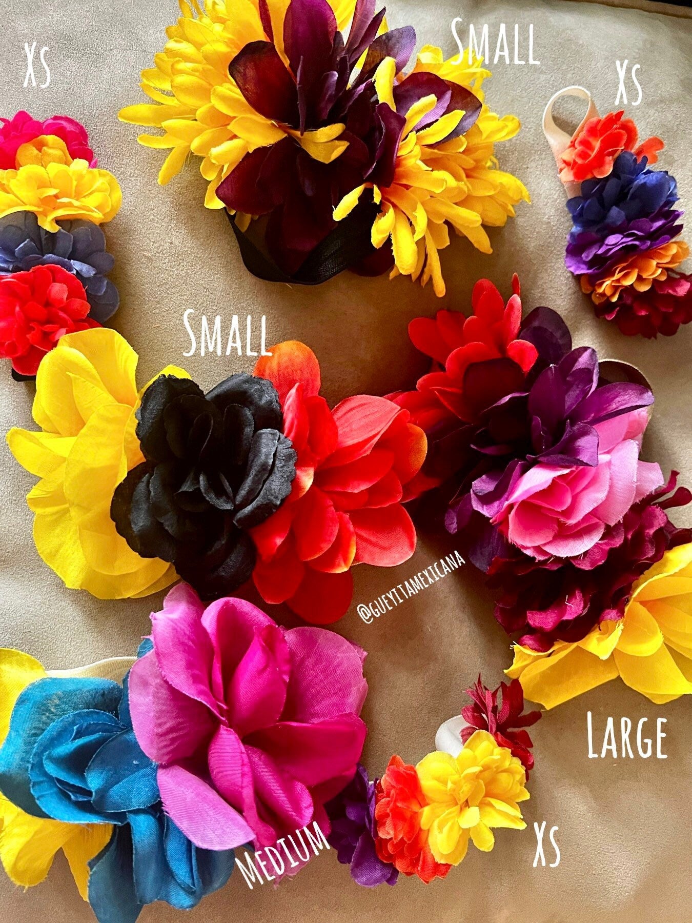 Floral Dog Headbands - GueyitaMexicana