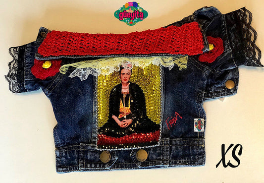 Frida denim dog jacket - GueyitaMexicana