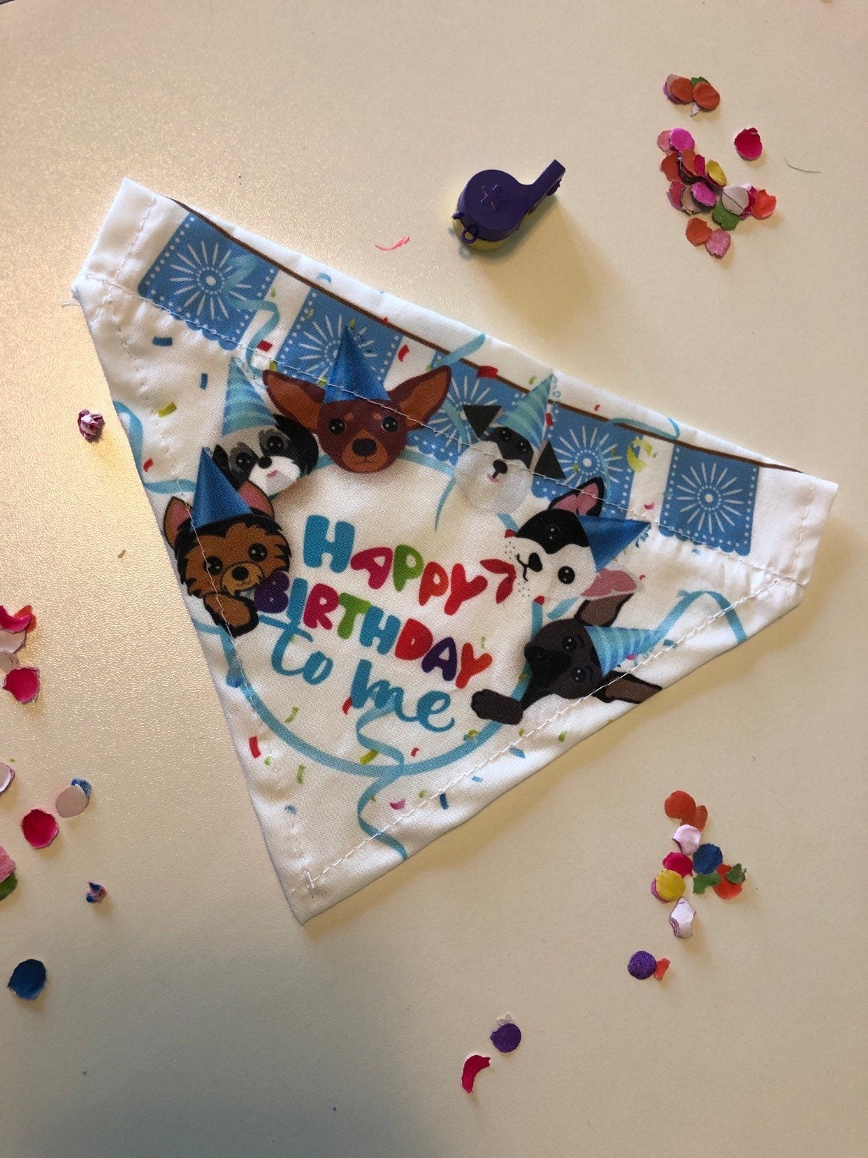 Happy Birthday dog bandanas - GueyitaMexicana