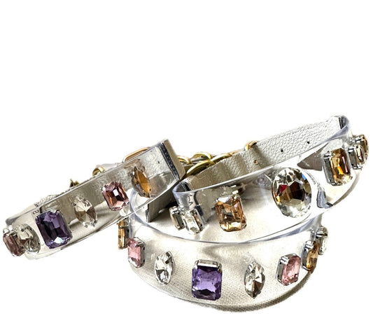 Dog collar with gems