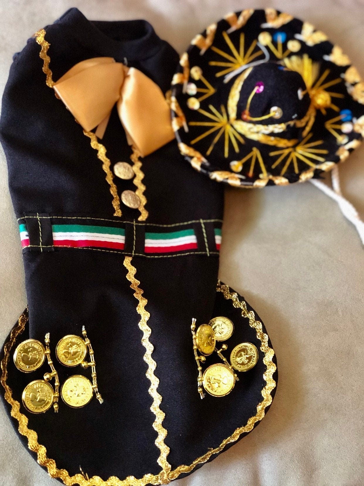 Mariachi Costume for female dog - GueyitaMexicana