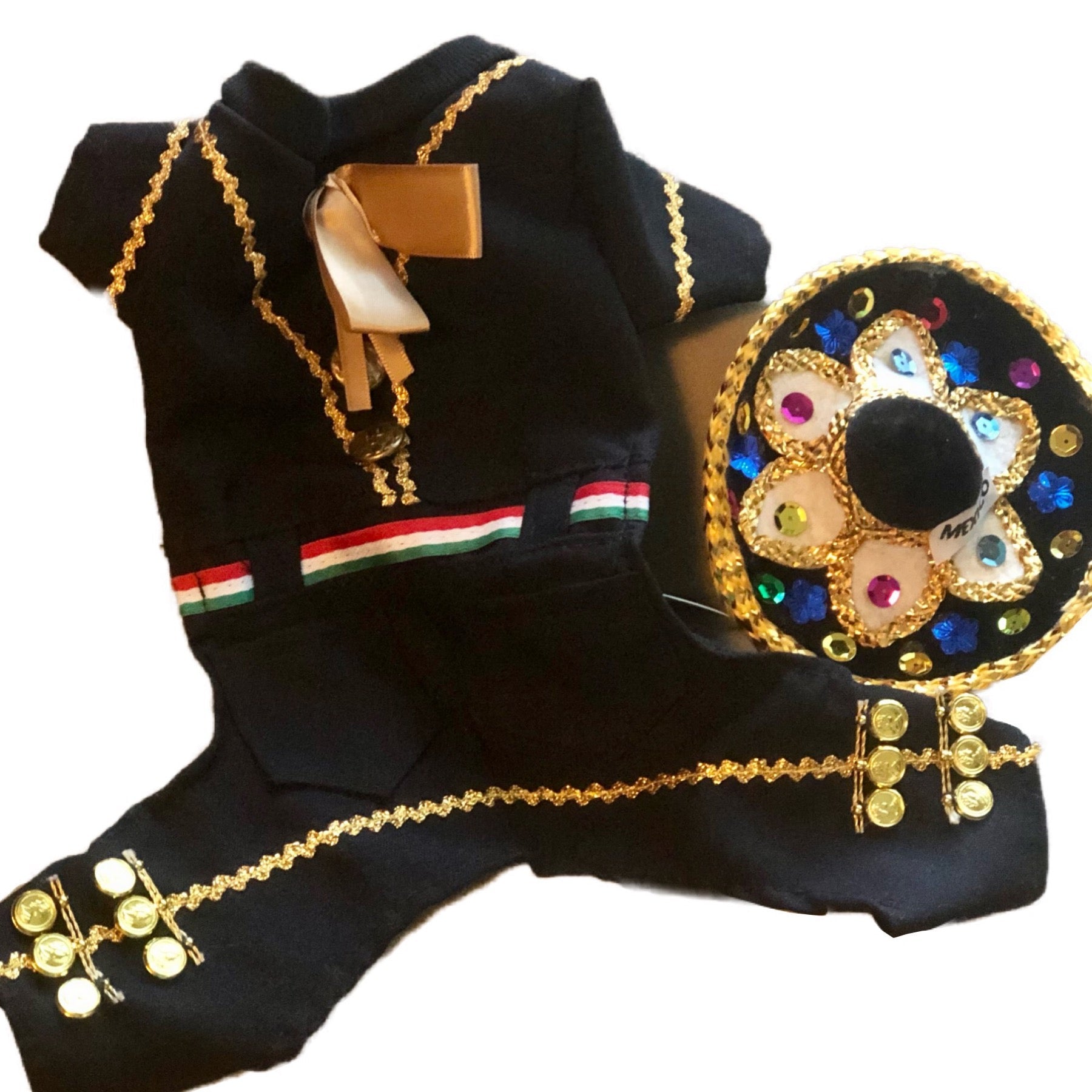 Mariachi Costume for male dogs - GueyitaMexicana