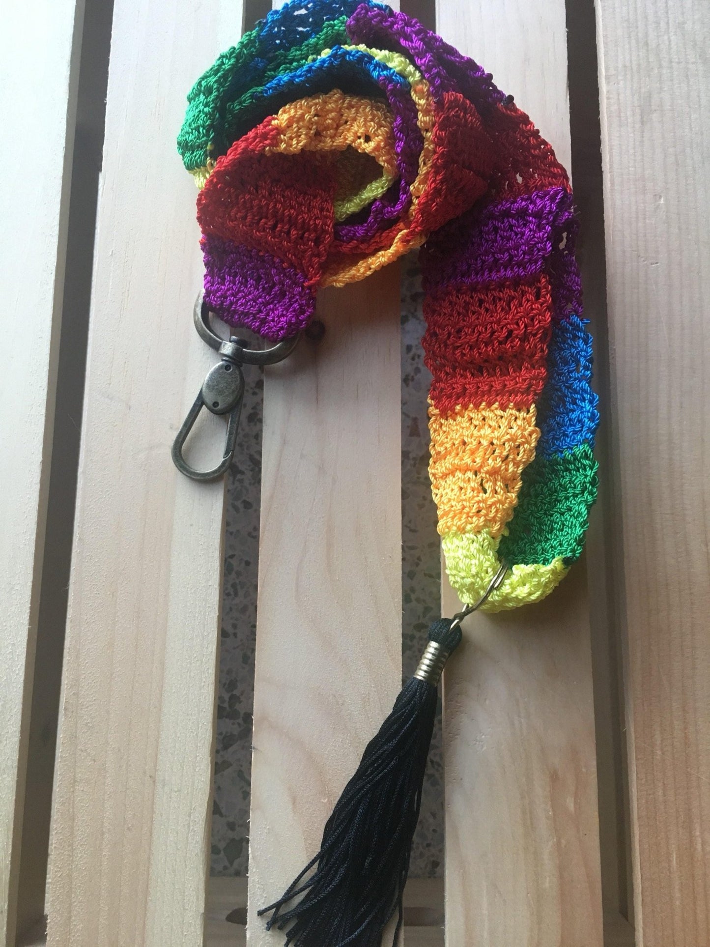 Multicolor collar and leash set - GueyitaMexicana