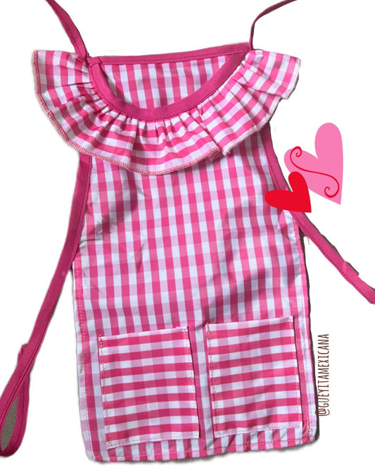 Pink dog apron - GueyitaMexicana