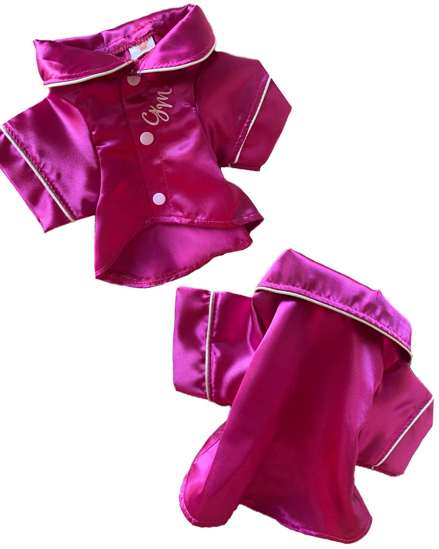 Pink silk PJ's for dogs - GueyitaMexicana